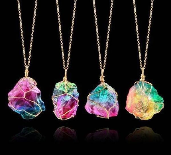 rainbow stone natural crystal chakra rock chain necklace quartz pendant jewelry send by random1715329, Silver
rainbow stone natural crystal chakra rock chain necklace quartz pendant jewelry send by random1715329, Silver