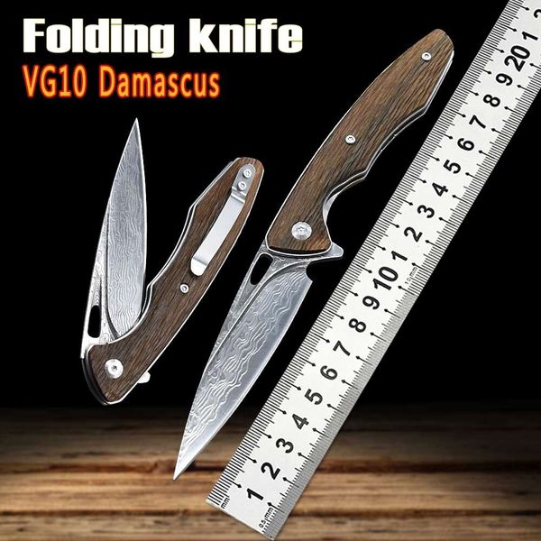 new hunting knife vg10 damascus blade small folding knife outdoor edc jungle combat knife rescue sharp mini knife gift knives
new hunting knife vg10 damascus blade small folding knife outdoor edc jungle combat knife rescue sharp mini knife gift knives