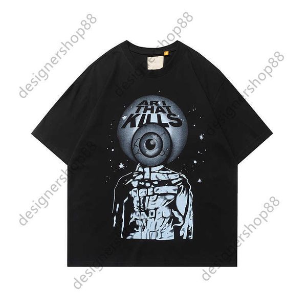 men's t-shirts new designer gellary dapt eyeball print short sleeve loose fitting t-shirt fashion, White;black
men's t-shirts new designer gellary dapt eyeball print short sleeve loose fitting t-shirt fashion, White;black
