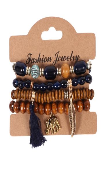 4pcslot boho wooden beaded chains bracelets for women elephant tassel feather charm wood crystal beads bangle bohemian jewelry9598121, Golden;silver
4pcslot boho wooden beaded chains bracelets for women elephant tassel feather charm wood crystal beads bangle bohemian jewelry9598121, Golden;silver