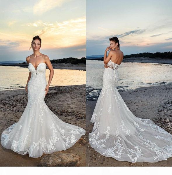 eddy k 2021 wedding dresses sweetheart open back bridal gowns custom made lace appliques sweep train mermaid robe de soiree7425246, White
eddy k 2021 wedding dresses sweetheart open back bridal gowns custom made lace appliques sweep train mermaid robe de soiree7425246, White