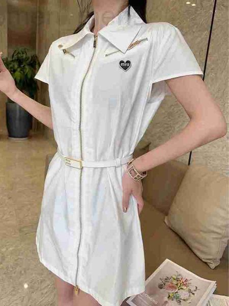 two piece dress designer miu's new love brooch, lapel, zippered shirt, dress for women, fresh and sweet, reducing age, waistband, a-lin, White
two piece dress designer miu's new love brooch, lapel, zippered shirt, dress for women, fresh and sweet, reducing age, waistband, a-lin, White
