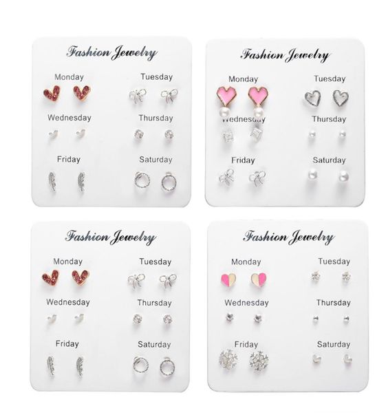 love heart crystal stud earrings korean fashion sweet 6 pairset geometric round bowknot pearl earrings women jewelry gift7687659, Golden;silver
love heart crystal stud earrings korean fashion sweet 6 pairset geometric round bowknot pearl earrings women jewelry gift7687659, Golden;silver