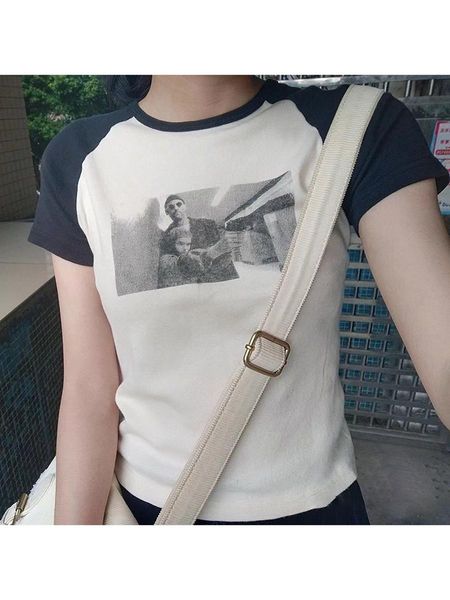 pants vintage graphic print slim tshirts women 2022 summer round neck short sleeve patchwork t shirt retro classic cotton chic, Black
pants vintage graphic print slim tshirts women 2022 summer round neck short sleeve patchwork t shirt retro classic cotton chic, Black