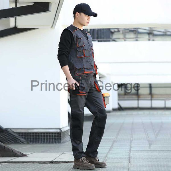 others apparel work suits industrial for men multi pockets work vest electrician and working pants cargo trousers set workshop clothes x0711, Black;white
others apparel work suits industrial for men multi pockets work vest electrician and working pants cargo trousers set workshop clothes x0711, Black;white