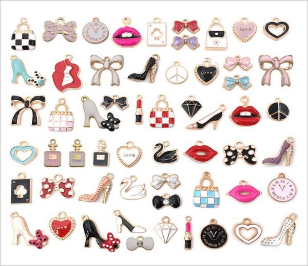 55pcs k gold color alloy findings charms for earring bracelet necklaces oil drip heart bow shoes pendants diy jewelry accessories2450399, Bronze;silver
55pcs k gold color alloy findings charms for earring bracelet necklaces oil drip heart bow shoes pendants diy jewelry accessories2450399, Bronze;silver