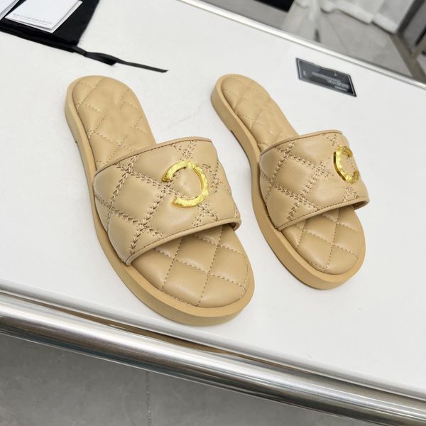 interlocking c beige quilted leather sandal logo mules women designer slides platform flat shoes padded calfskin embroidered brands sandals, Black
interlocking c beige quilted leather sandal logo mules women designer slides platform flat shoes padded calfskin embroidered brands sandals, Black