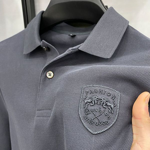 men's polos embroidered polo shirt 2023 springsummer end business casual sports neck short sleeve tshirt p230710, White;black
men's polos embroidered polo shirt 2023 springsummer end business casual sports neck short sleeve tshirt p230710, White;black