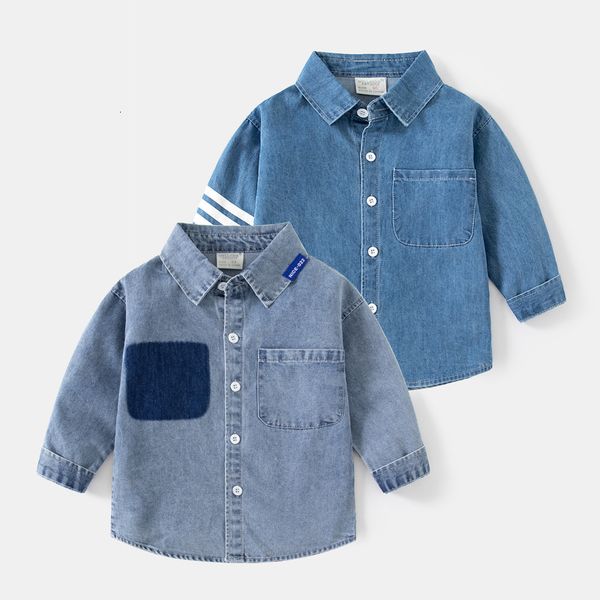 kids shirts honeycherry boy s denim lapel long sleeved shirt casual pocket children s boy blouse 230711, White;black
kids shirts honeycherry boy s denim lapel long sleeved shirt casual pocket children s boy blouse 230711, White;black