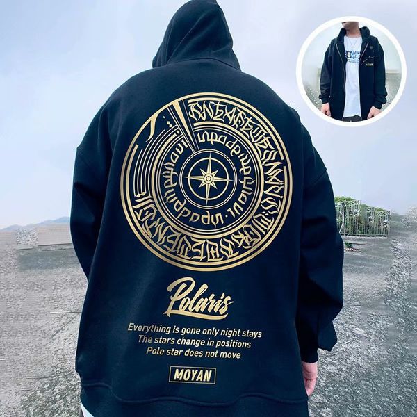 men's hoodies sweatshirts polaris graphic print zip up casual aesthetic hip hop streetwear hoodie harajuku y2k clothes 230710, Black
men's hoodies sweatshirts polaris graphic print zip up casual aesthetic hip hop streetwear hoodie harajuku y2k clothes 230710, Black