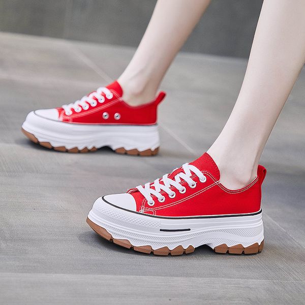 dress shoes autumn women s small white fashion lace up thick bottom non slip canvas sports leisure round toe outdoor walking 230710, Black
dress shoes autumn women s small white fashion lace up thick bottom non slip canvas sports leisure round toe outdoor walking 230710, Black