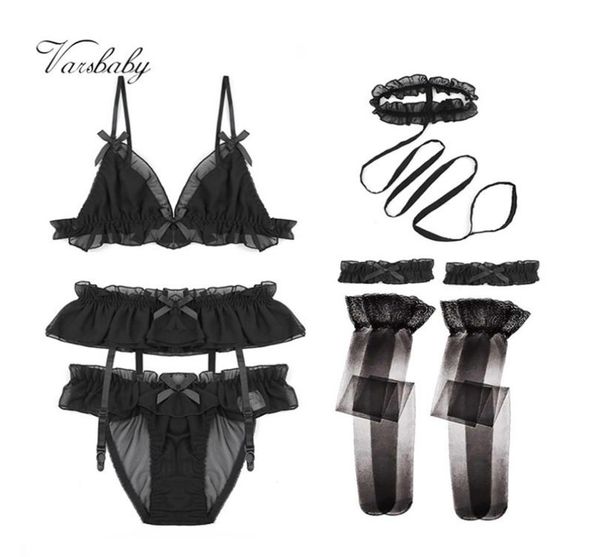 varsbaby new deep v ruffles 6pcs bras garters panties choker collar bridal garters stockings bra set y2007082182232, Red;black
varsbaby new deep v ruffles 6pcs bras garters panties choker collar bridal garters stockings bra set y2007082182232, Red;black