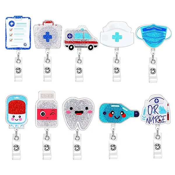 10 pcs/lot custom key rings medical series tooth ambulance nursing acrylic glitter plastic badge reel for healthcare worker accessories badg, Slivery;golden
10 pcs/lot custom key rings medical series tooth ambulance nursing acrylic glitter plastic badge reel for healthcare worker accessories badg, Slivery;golden