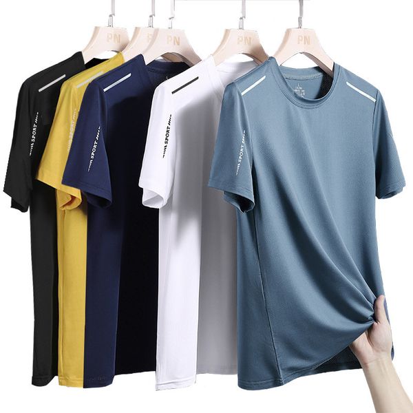 mens tshirts summer breathable quick drying solid color sports casual printing round neck large tshirt ice silk short sleeved 230710, White;black
mens tshirts summer breathable quick drying solid color sports casual printing round neck large tshirt ice silk short sleeved 230710, White;black