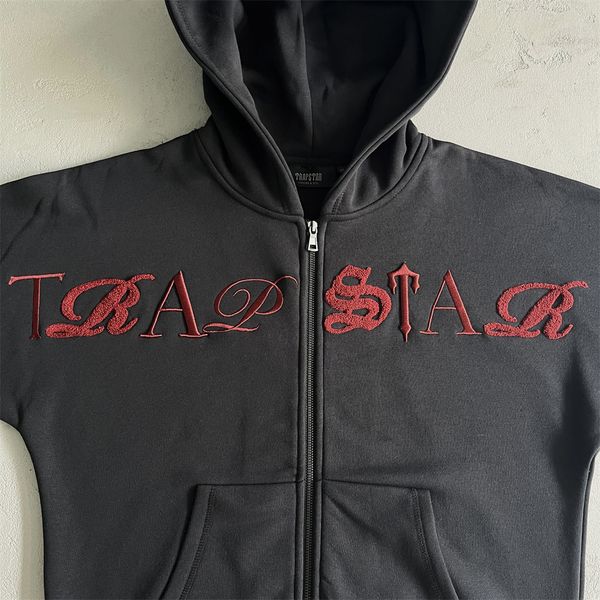selling1:1 red embroidered letters sportswear suit paper zipper hooded sportswear - black zinfandel casual fried street style 2023, Gray
selling1:1 red embroidered letters sportswear suit paper zipper hooded sportswear - black zinfandel casual fried street style 2023, Gray