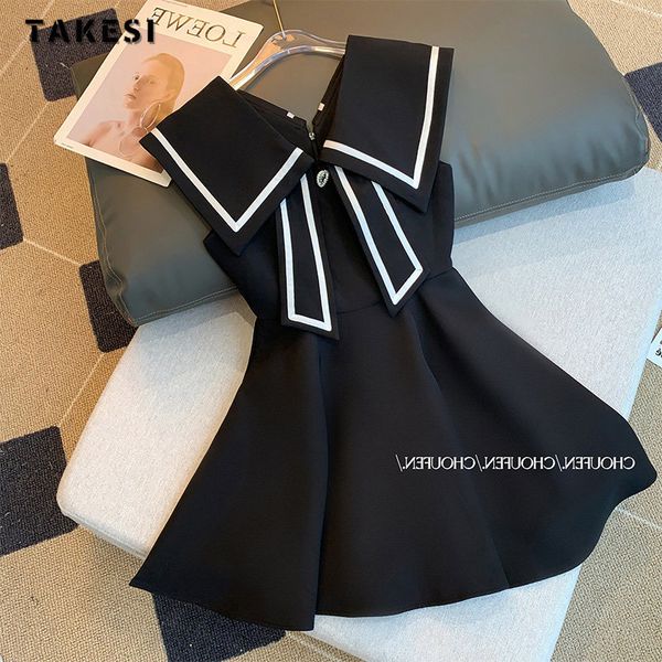 basic casual dresse y2k sleeveless turn down collar black dresses 2023 summer sweet slim fit high waist bow patchwork mini dress 230710, Black;gray
basic casual dresse y2k sleeveless turn down collar black dresses 2023 summer sweet slim fit high waist bow patchwork mini dress 230710, Black;gray
