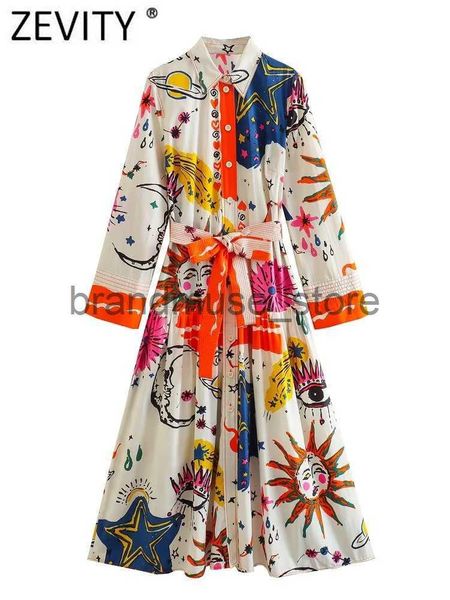 basic casual dresses zevity 2023 women vintage graffiti totem floral print color match bow sashes midi shirt dress office lady chic vestidos, Black;gray
basic casual dresses zevity 2023 women vintage graffiti totem floral print color match bow sashes midi shirt dress office lady chic vestidos, Black;gray