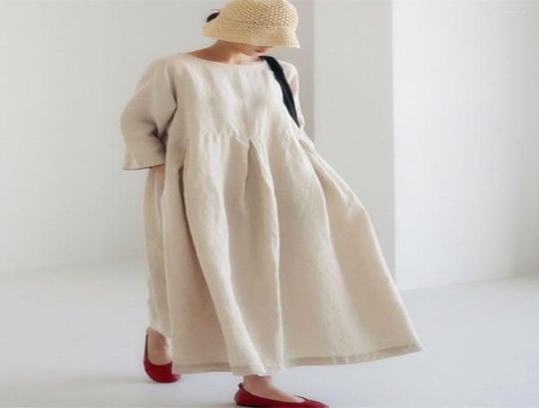 casual dresses loose maxi dress 2022 japanese korean cotton linen o neck pullover solid long dess hem robe vestidos mujer summer6419766, Black;gray
casual dresses loose maxi dress 2022 japanese korean cotton linen o neck pullover solid long dess hem robe vestidos mujer summer6419766, Black;gray