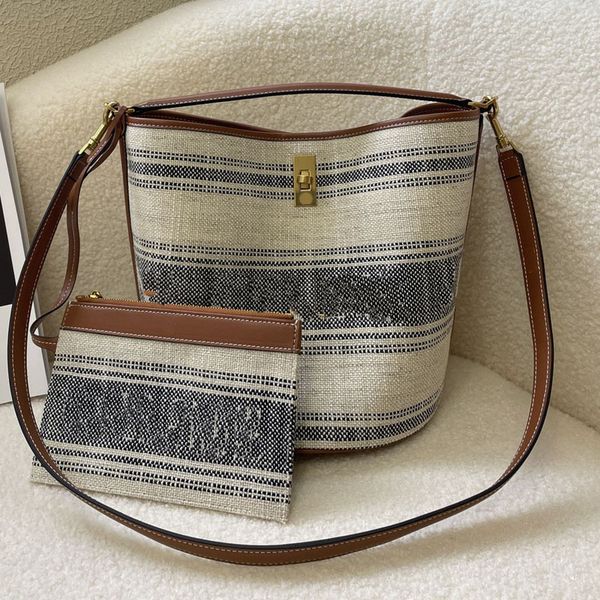 bucket bag wallet striped textile crossbody shoulder bags jacquard canvas handbag purse fashion letter genuine leather handle totes bags tur
bucket bag wallet striped textile crossbody shoulder bags jacquard canvas handbag purse fashion letter genuine leather handle totes bags tur