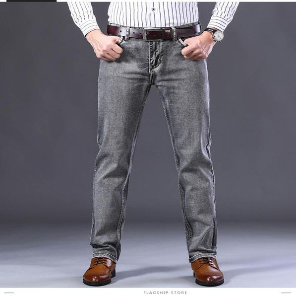 men039s jeans man cotton slim elastic fashion business trousers classic style denim pants male gray color casual 2022 autumn6860660, Blue
men039s jeans man cotton slim elastic fashion business trousers classic style denim pants male gray color casual 2022 autumn6860660, Blue