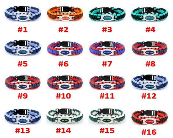 whole bracelet rugby bracelet 64 models cowboys paracord luxury designer jewelry women bracelets dhl a02121582595, Black
whole bracelet rugby bracelet 64 models cowboys paracord luxury designer jewelry women bracelets dhl a02121582595, Black
