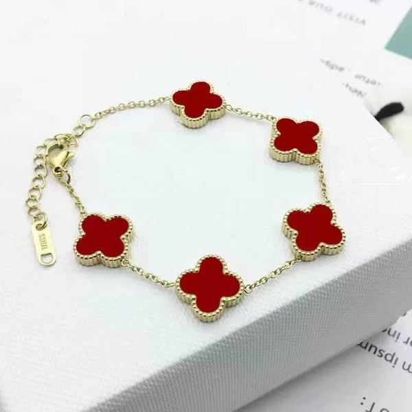 2023 clover bracelet four-leaf clover bracelet with rose gold colorless fashion gift girl five flower necklace, Golden;silver
2023 clover bracelet four-leaf clover bracelet with rose gold colorless fashion gift girl five flower necklace, Golden;silver