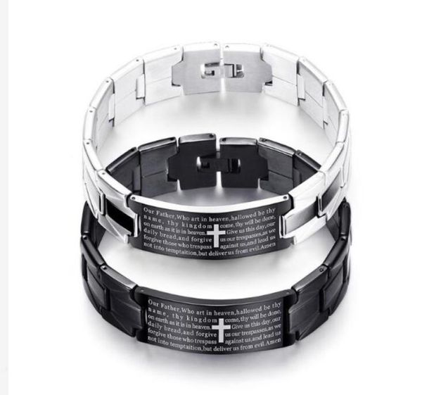 titanium steel black cross bracelet english bible lord039s prayer charms cuff inlaid magnet bracelet for men couples gift jewel5892983
titanium steel black cross bracelet english bible lord039s prayer charms cuff inlaid magnet bracelet for men couples gift jewel5892983