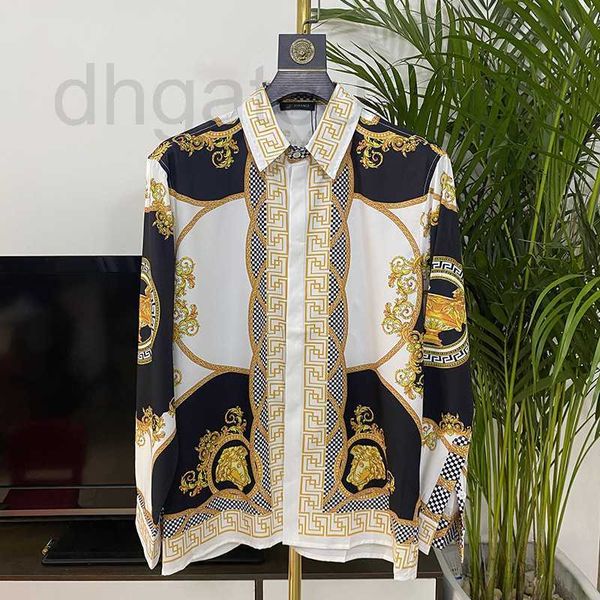 men's casual shirts designer 2023 spring/summer new trend fashion fit digital printing long sleeve shirt i13w, White;black
men's casual shirts designer 2023 spring/summer new trend fashion fit digital printing long sleeve shirt i13w, White;black