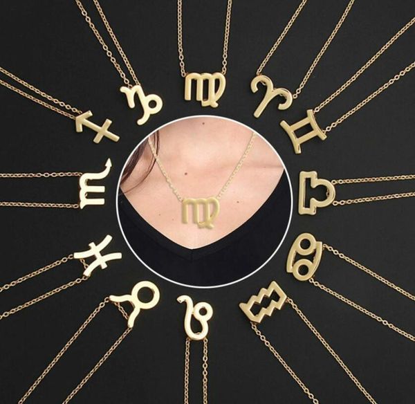 gold silver stainless steel zodiac sign neckless 12 constellation pendant necklace women gold chain necklace men jewelry gift9631140
gold silver stainless steel zodiac sign neckless 12 constellation pendant necklace women gold chain necklace men jewelry gift9631140