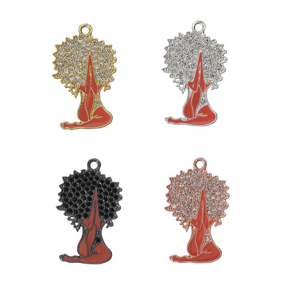 pendant necklaces 10pcs micro pave afro black girl charm for bracelet necklace making jewelry alloy accessory supply wholesale bgr213-bgr216, Silver
pendant necklaces 10pcs micro pave afro black girl charm for bracelet necklace making jewelry alloy accessory supply wholesale bgr213-bgr216, Silver