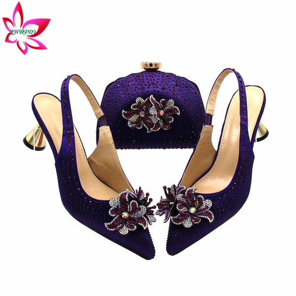 dress shoes arrival dark purple italian shoes with matching bags african fashion sandals for wedding party 230711, Black
dress shoes arrival dark purple italian shoes with matching bags african fashion sandals for wedding party 230711, Black