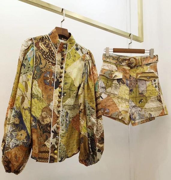 2020 spring and summer new style retro palace style linen printed shirt waist short fashion suit women9750298, Black
2020 spring and summer new style retro palace style linen printed shirt waist short fashion suit women9750298, Black