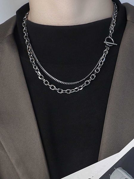 fashionable and popular men layered ot buckle necklace alloy for jewelry gift and for a stylish look, Silver
fashionable and popular men layered ot buckle necklace alloy for jewelry gift and for a stylish look, Silver