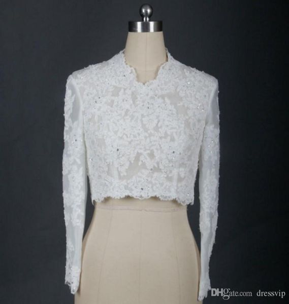 bridal wraps modest alencon lace beads v neck sequins wedding bridal bolero for wedding dresses long sleeve lace applique ja6315482, White
bridal wraps modest alencon lace beads v neck sequins wedding bridal bolero for wedding dresses long sleeve lace applique ja6315482, White
