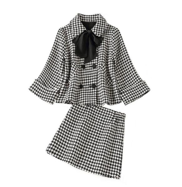 work drs vintage two piece set women double-breasted jacket coat mini skirt sets female houndstooth office lady suits2713174, White;black
work drs vintage two piece set women double-breasted jacket coat mini skirt sets female houndstooth office lady suits2713174, White;black