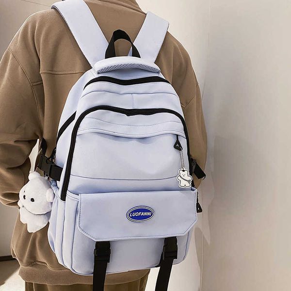 backpacks large capacity student backpack solid color boys girls schoolbag leisure simplicity waterproof travel bag g230518
backpacks large capacity student backpack solid color boys girls schoolbag leisure simplicity waterproof travel bag g230518