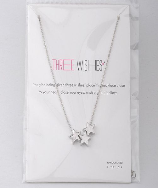 dogeared three wishes triple floating slide star pendant necklace clavicle chains fashion statement necklace women with c2690513, Silver
dogeared three wishes triple floating slide star pendant necklace clavicle chains fashion statement necklace women with c2690513, Silver