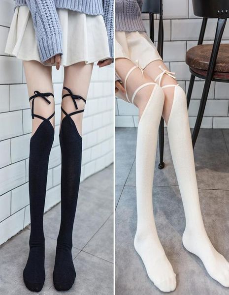 lolita cross strap over the knee socks long tube jk uniform female japanese high stockings cute hosiery2807929, Black;white
lolita cross strap over the knee socks long tube jk uniform female japanese high stockings cute hosiery2807929, Black;white