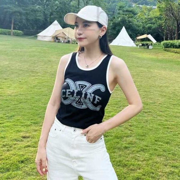 women's tanks & camis designer 23ss summer ce home triumphal arch printing black tank versatile style special craft a0ti, White
women's tanks & camis designer 23ss summer ce home triumphal arch printing black tank versatile style special craft a0ti, White