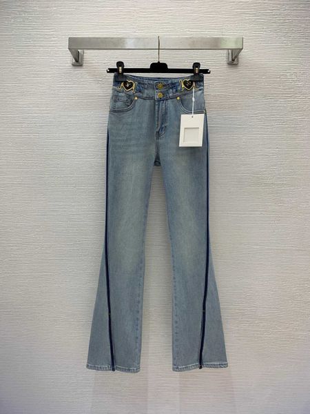 23ss womens pants denim jeans designer women jeans waist metal accessories decoration two button high waist lifting hip slim jeans women clo, Blue
23ss womens pants denim jeans designer women jeans waist metal accessories decoration two button high waist lifting hip slim jeans women clo, Blue