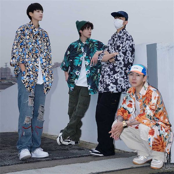 ice silk blossom shirt men's short sleeve fashion brand pi shuai hawaii summer large cuban collar coat beach shirtsjvk, White;black
ice silk blossom shirt men's short sleeve fashion brand pi shuai hawaii summer large cuban collar coat beach shirtsjvk, White;black