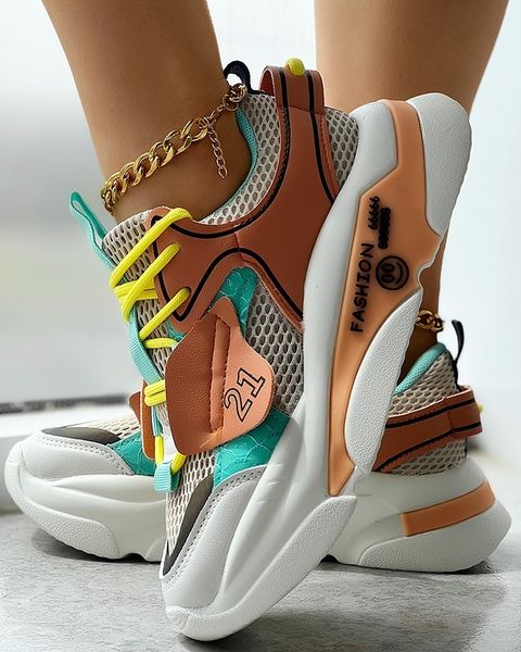 dress shoes sneakers platform shoes colorblock fashionable platform muffin women's hollowed-out breathable mesh sneakers women tenis 23, Black
dress shoes sneakers platform shoes colorblock fashionable platform muffin women's hollowed-out breathable mesh sneakers women tenis 23, Black