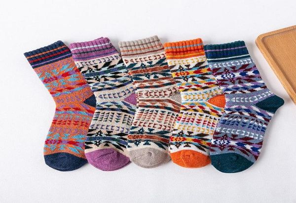 5 pairs new winter warm soft men039s socks vintage wool socks christmas casual colorful women4882312, Black
5 pairs new winter warm soft men039s socks vintage wool socks christmas casual colorful women4882312, Black