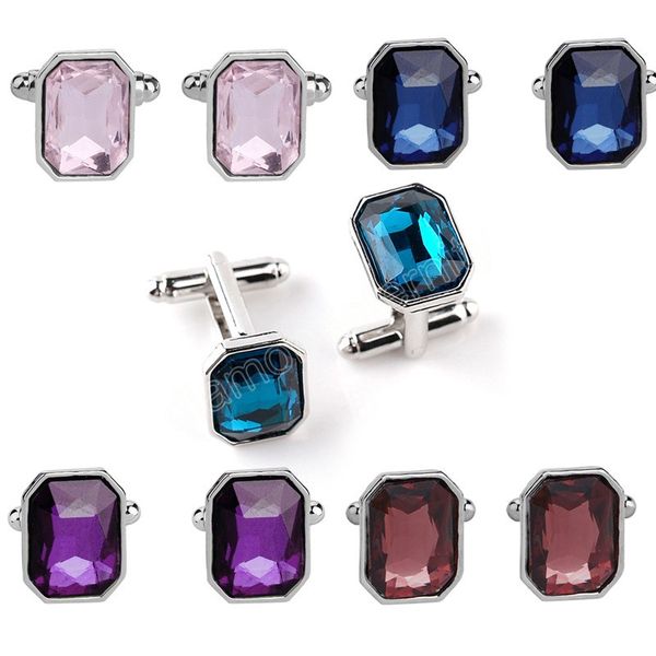 5 colors luxury blue purple cufflinks for men zircon insert shirts cuff links business cuff buttons jewelry, Silver
5 colors luxury blue purple cufflinks for men zircon insert shirts cuff links business cuff buttons jewelry, Silver