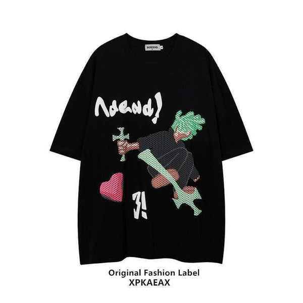 designer fashion t-shirt fashion brand american high street oversize 5/4 sleeve couple lazy style large short sleeve t-shirt, White;black
designer fashion t-shirt fashion brand american high street oversize 5/4 sleeve couple lazy style large short sleeve t-shirt, White;black
