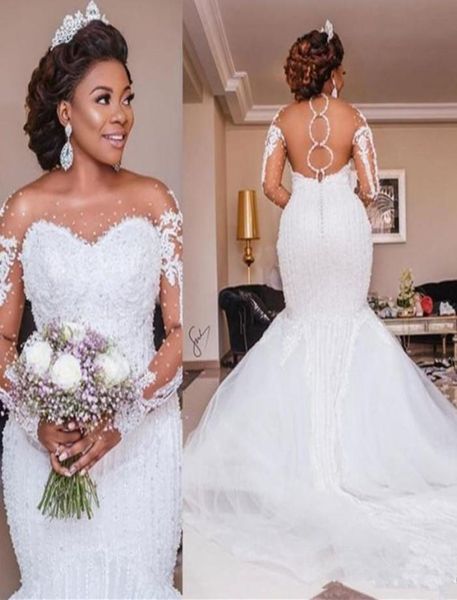 2020 luxury mermaid wedding dresses sheer long sleeve high neck crystal beads chapel train african arabic bridal gowns plus size c3681753, White
2020 luxury mermaid wedding dresses sheer long sleeve high neck crystal beads chapel train african arabic bridal gowns plus size c3681753, White