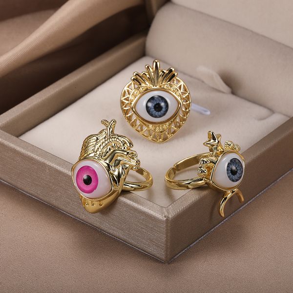 wedding rings vintage pink green gray turkish s for women men gold color stainless steel adjust jewelry anillos mujer 230710, Slivery;golden
wedding rings vintage pink green gray turkish s for women men gold color stainless steel adjust jewelry anillos mujer 230710, Slivery;golden