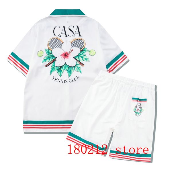 mens tracksuits thin fabric cross tennis racket flower pattern casablanca shorts shirt set summer men women hawaii beach tennis club suit 23, Gray
mens tracksuits thin fabric cross tennis racket flower pattern casablanca shorts shirt set summer men women hawaii beach tennis club suit 23, Gray