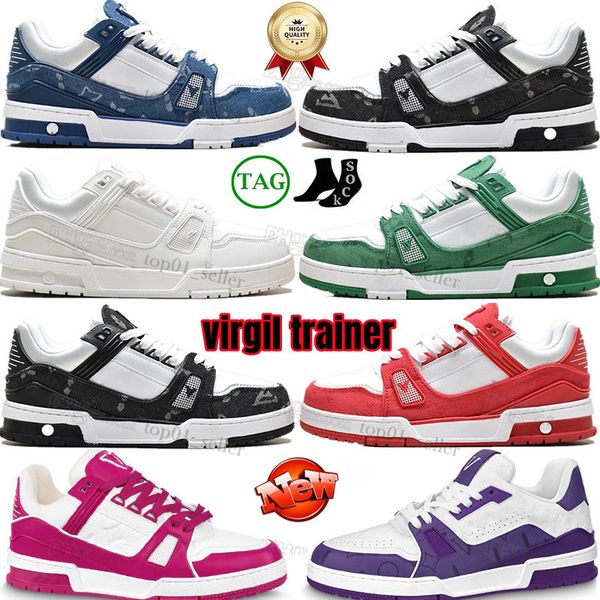 designer virgil trainer casual shoes denim canvas leather abloh black white green red blue purple letter overlays fashion platform mens wome
designer virgil trainer casual shoes denim canvas leather abloh black white green red blue purple letter overlays fashion platform mens wome