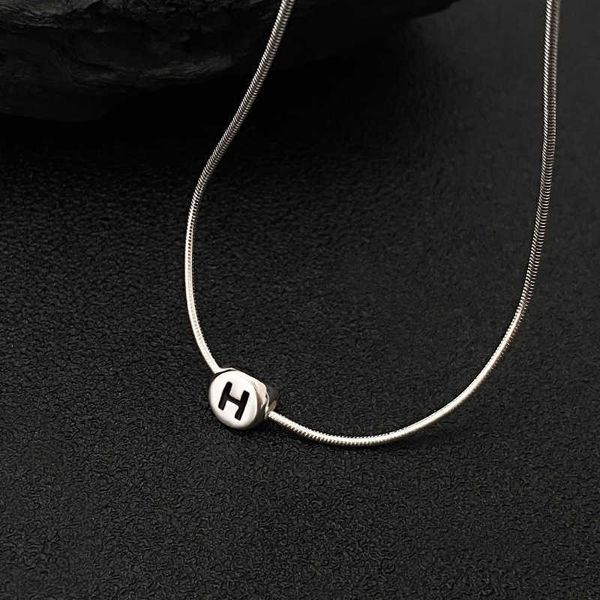 yongcheng s925 sterling silver new three dimensional triangle bean letter h necklace snake bone chain simple and cold wind neckchain
yongcheng s925 sterling silver new three dimensional triangle bean letter h necklace snake bone chain simple and cold wind neckchain